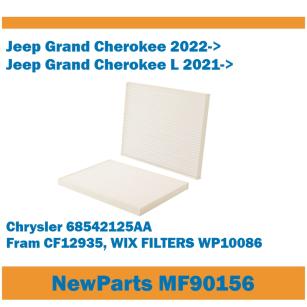 NewParts Filtr kabinowy Jeep Grand Cherokee 2021-> zam Chrysler 68542125AA MF90156